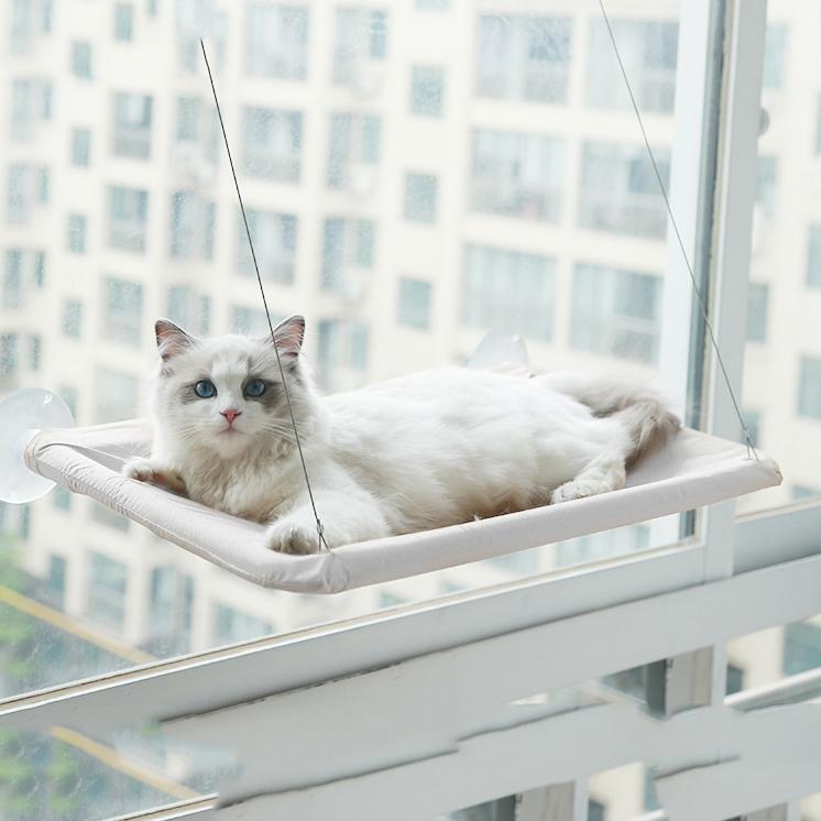 

Гамак для кошек на присосках, подвесная кровать для кошек, вес 20 кг, удобный гамак для кошек на солнечное окно, съемный, моющийся, четыре сезона spin chuck