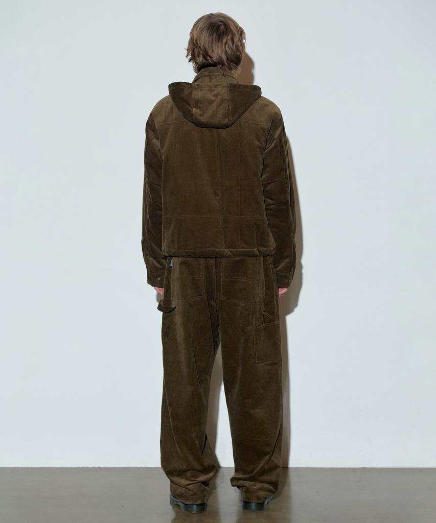 Sculptor Classic Corduroy Parka Brown