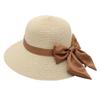 Bow Straw Hat Big Edge Visor Beach Hat Ribbon Straw Hat Mom Hat Ladies