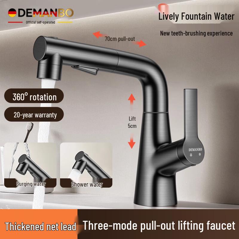 DEMANBO German Pull-Out Basin Faucet