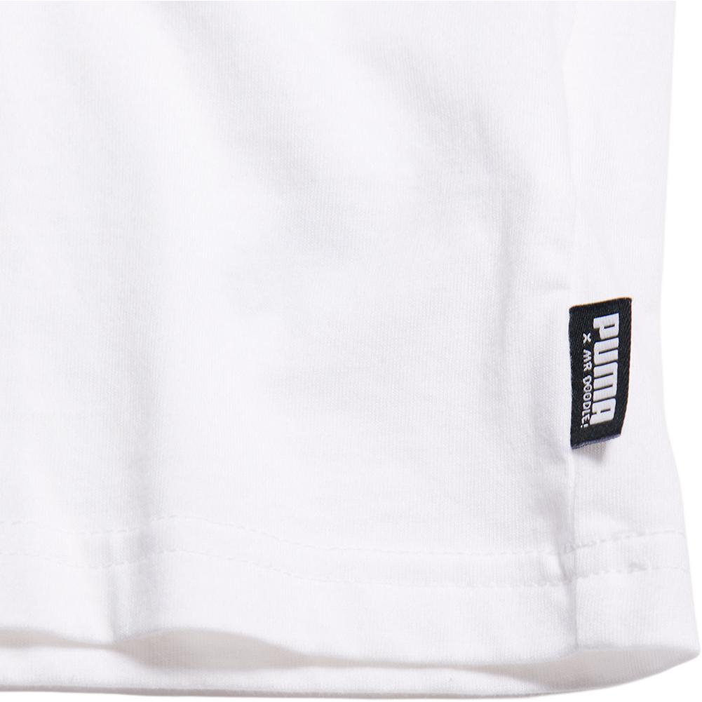 Puma Collaborative Round Neck Short Sleeve T-Shirt Men Tops White 530650-02