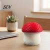 Deformable Mushroom Figurine 3D Printed Slippery Figurine, Rotating Fidget Toy, Twisting Shape Desk Decor for Office and Home Desktop Toy