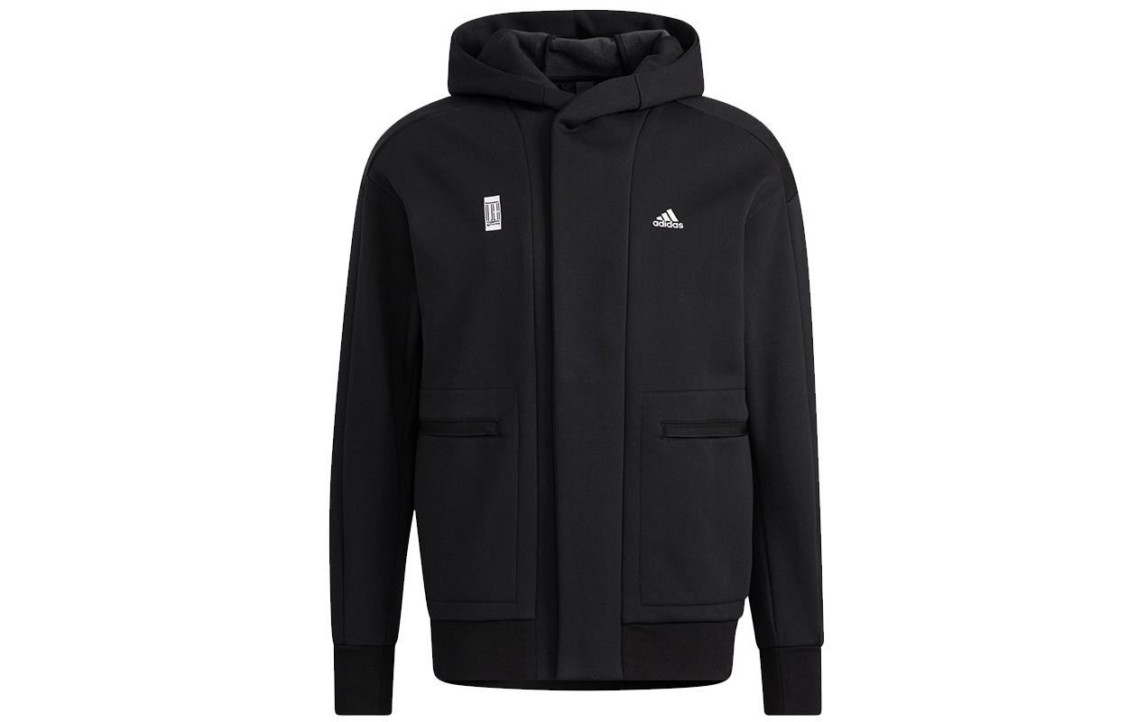Adidas Jackets Men s Black Hooded Moderate Other H39296 L