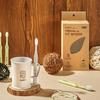 Kids Toothbrush Set Made of Sugarcane (Toothbrush + Toothbrush + Pouch)