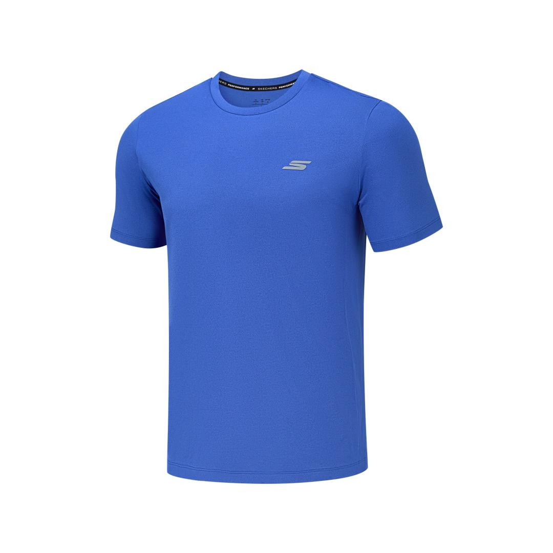 Skechers Soft Knitted Comfortable T-Shirt Men tops P226M099-00MY S