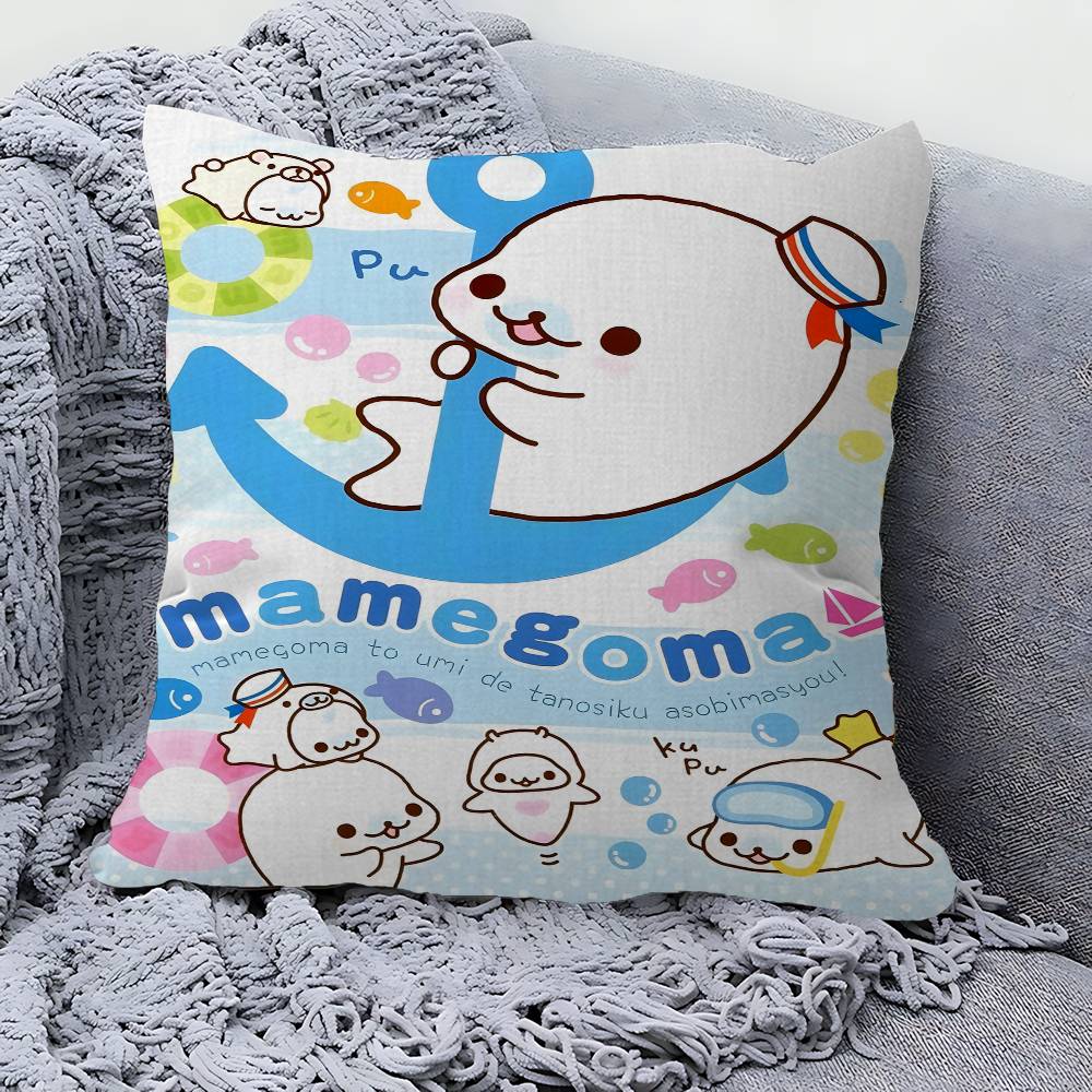 Kawaii Cartoon Mamegoma CUTE Personalized Pillow Cover Kids Bedroom Wild Party Decor Pillowcase kid Birthday shower Gift