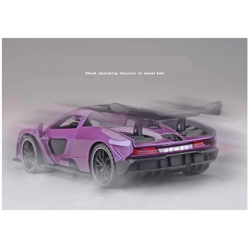 1/32 McLaren Senna Alloy Sports Car Model Diecast Metal Toy Vehicles Car Model Simulation Sound and Light Collection Kids Gifts