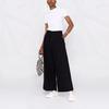 Y-3 Solid Color High Waist Tied Wide Leg Casual Pants Women bottoms Black HB3364