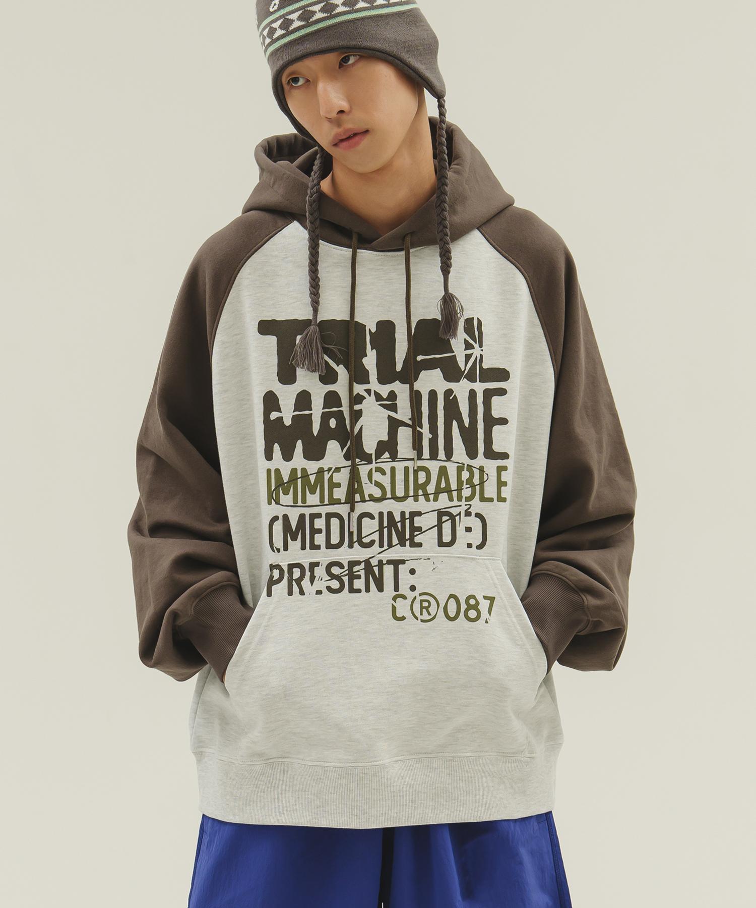 Camel Walk Trial Machine Raglan Hoodie (Ash Gray) Ash Gray/M