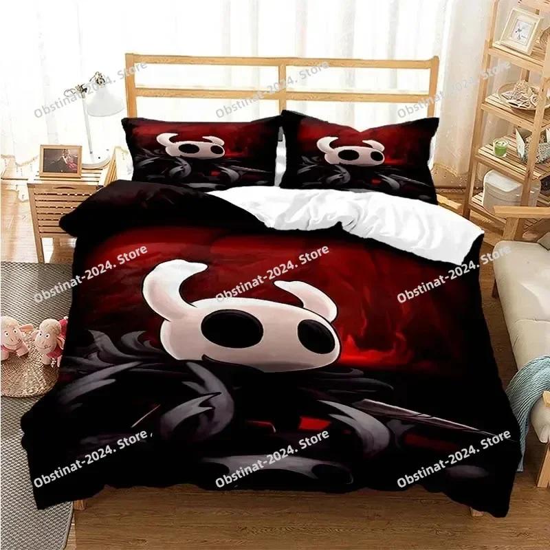 Best New Hollow Knight Fashion Digital Bedding Set Printed With Pillowcase Bed Duvet Cover Single Double Queen Super King Size