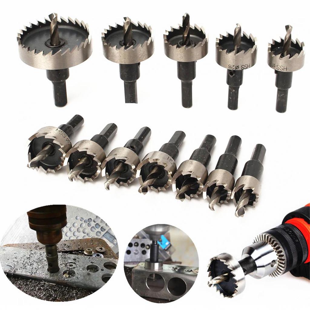 Hole Saw Drill Sheet Metal Reamer 12-65mm Hole Saw Cutter Drill Bit Set HSS Hole Saw Drill Sheet Metal Reamer 12-65mm Hole Saw Cutter Drill Bit Set HSS