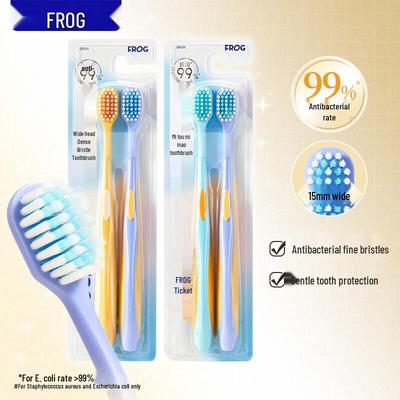 Frog Gentle Gum Care Wide Head Soft Toothbrush, 8-Pack