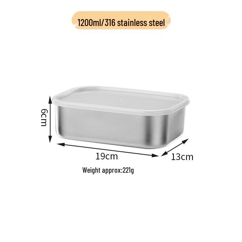 ZISIZ 316 Stainless Steel Heatable Food Storage Container