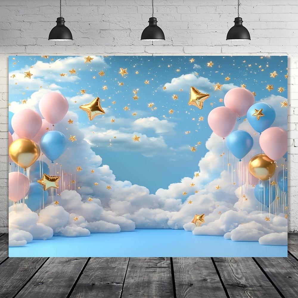 2D plane 1 dreamy cloud and balloon perfect for family gatherings and daily decoration