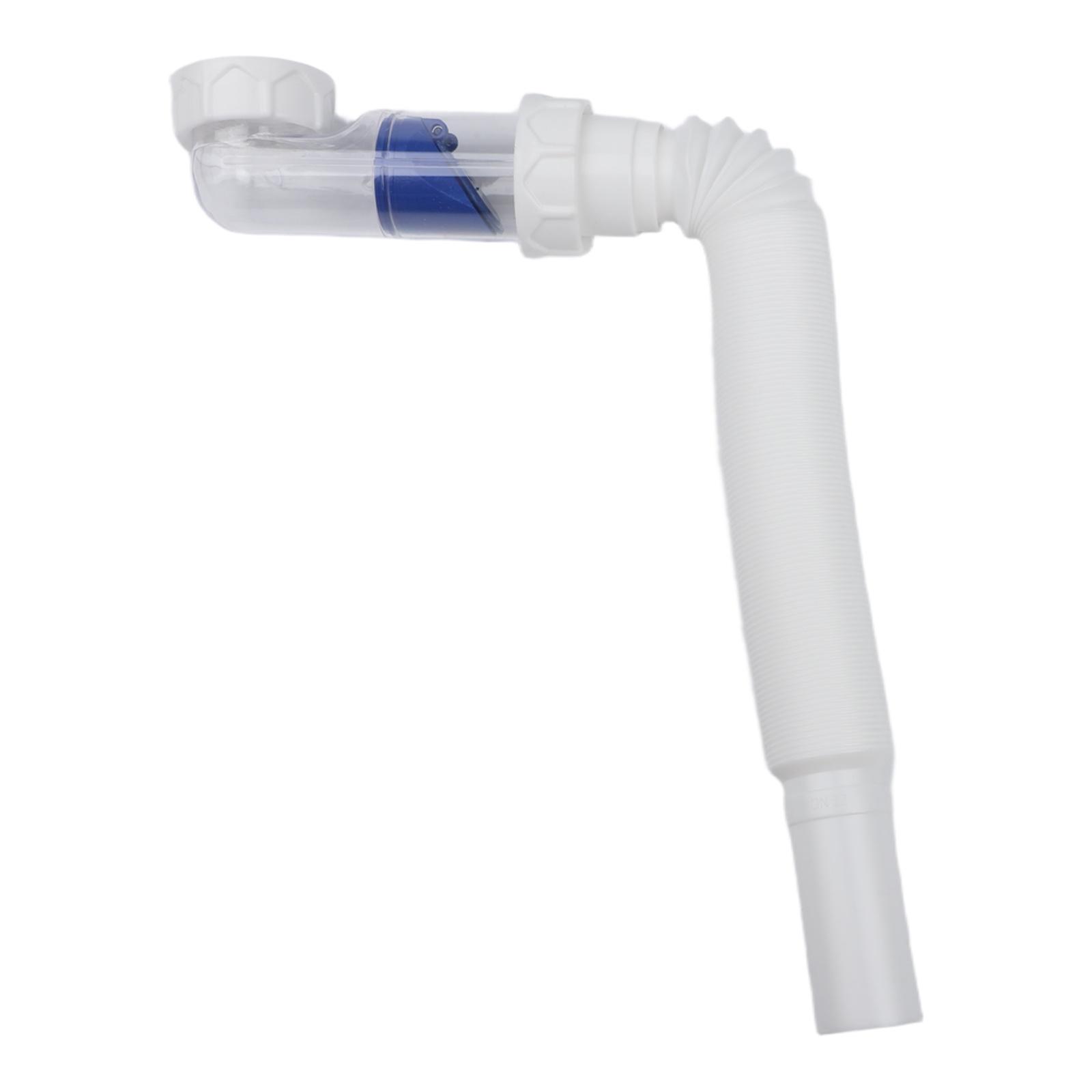

1 Pcs Flexible Siphon Drain Hose G1-1/2 Inch Sink Waste Water Pipe Extendible 28cm-88cm Kitchen Sink Drain Pipe