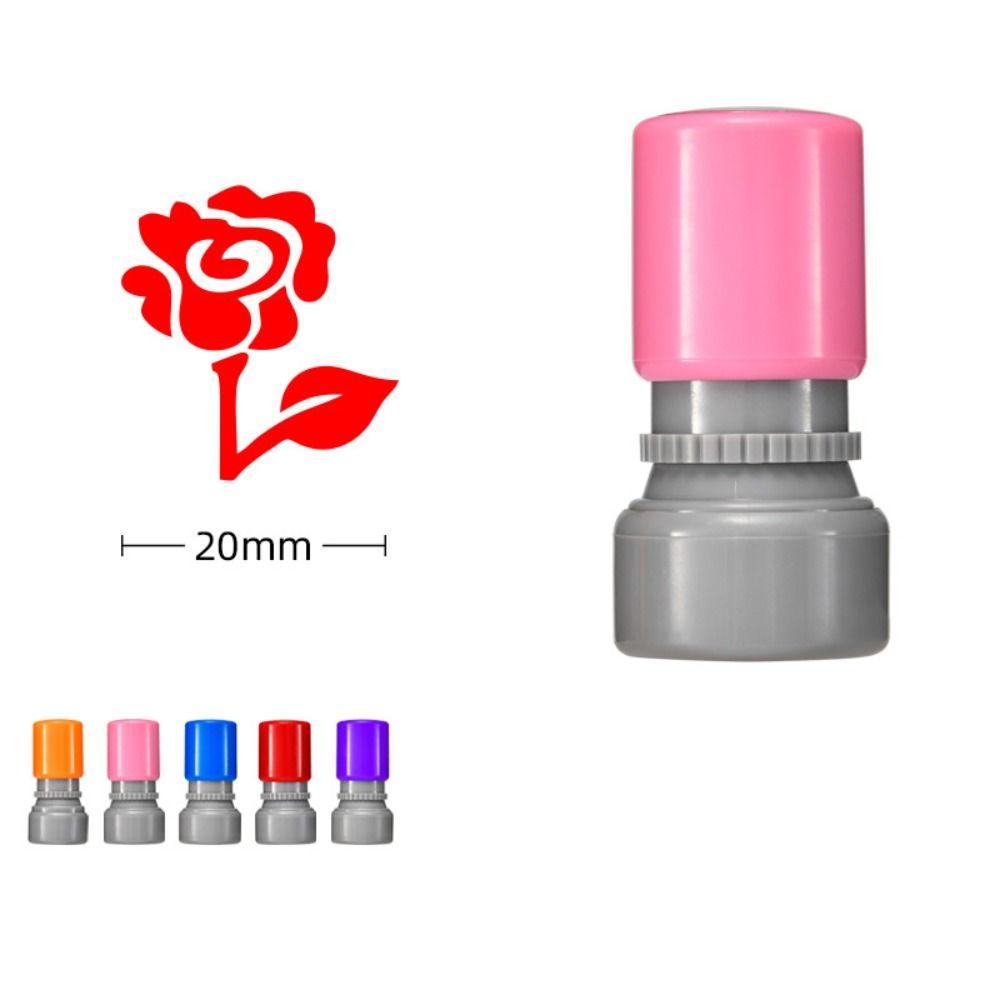 DIY Drawing Toy Star Grading Stamp Self Inking Teacher Review Stamp Rewards Flower Stamp  School