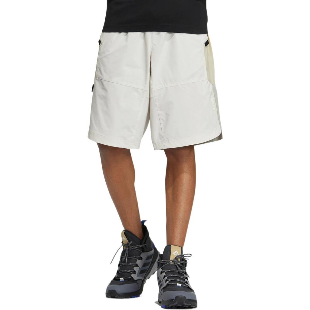 Adidas Terrex Color Block Straight Leg Outdoor Sports Shorts Men Shorts White HI3035
