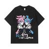 275 GSM Washed T-shirts 100% Cotton ReZero V1 Print Unisex Heavy Cotton T Shirt