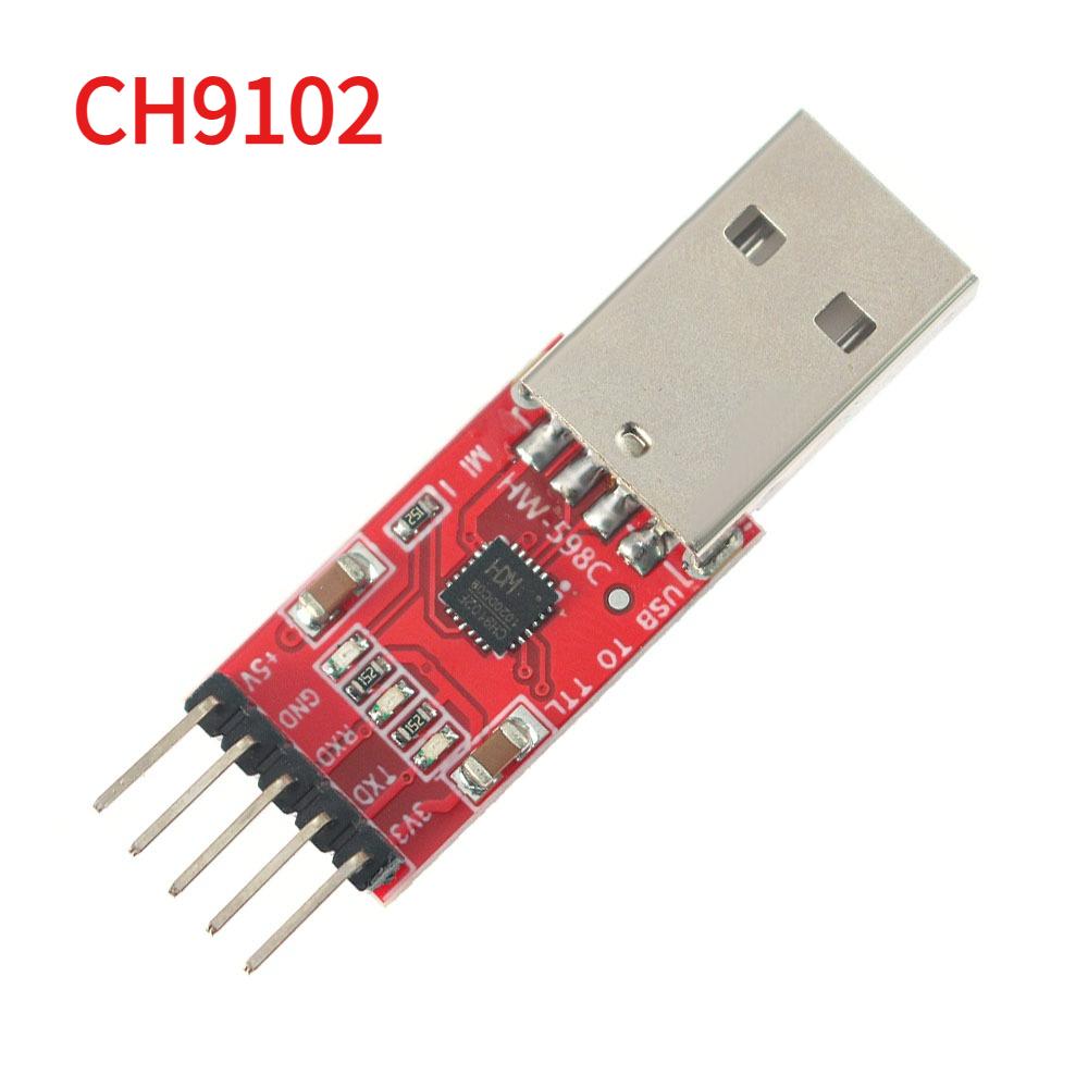 1PCS CP2102 USB TTL UART Module CH9102 for STC Download Cable PL2303 Super Brush Line Upgrade for Arduino