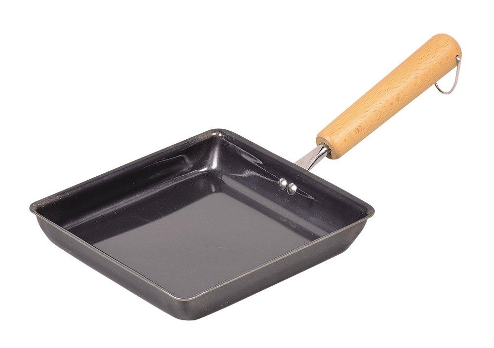 Pearl Metal Wide Tamagoyaki Frying x IH Made in Pan, 17.5 19cm, Compatible, Ironworks, Japan, HB-909