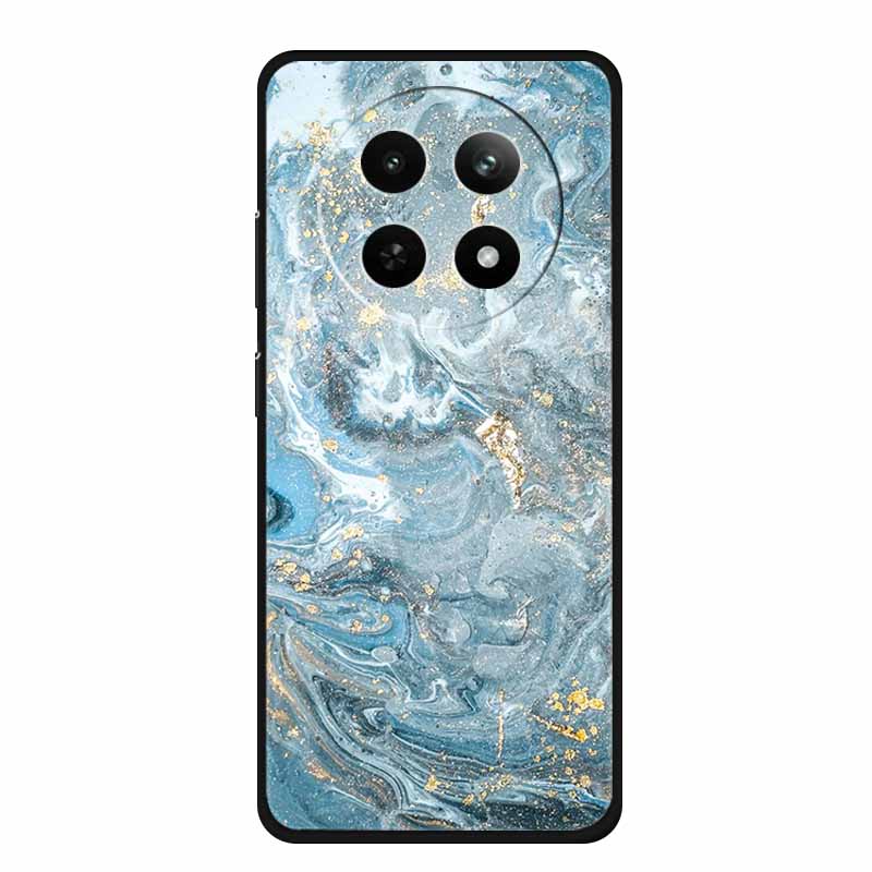 Case For Realme 13 Plus Marble TPU Soft Silicone Back Cover For Realme 13+ Cases Protective Mica Painted Colorful Bumper Capa
