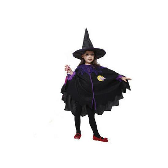 

Halloween Witch & Vampire Costume Set for Girls: Cloak Cape Cosplay 130cm
