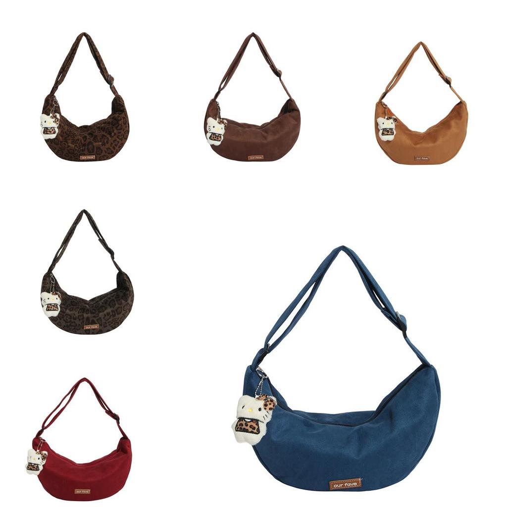 Small Faux Suede Animal Print Bag With Zipper Closure For Casual Daily Use