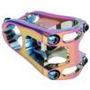 31.8x50MM Mountain Bike Handlebar Short Stem Riser Aluminum Alloy Bicycle Hollow Stem(Couleur eblouissante ) Couleur