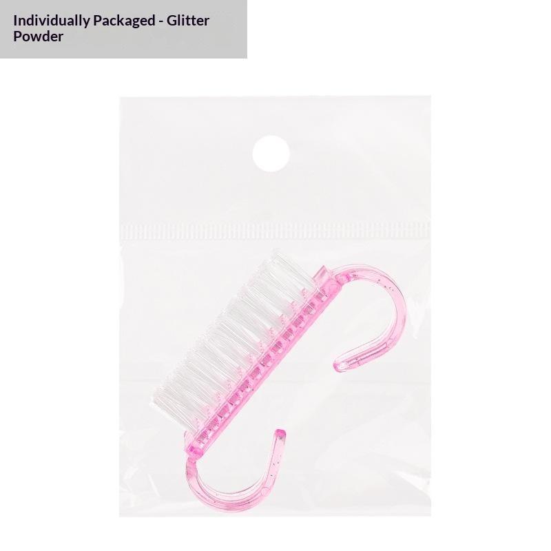 Colorful Soft Nail Cleaning Brushes Dense Bristles Ergonomic Non-Slip Handle for Daily Hand Foot Nail Care
