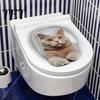 Wasserdichte Toilettensitz-Aufkleber 3D Cartoon Katze Sticker, Niedliche Tier Deckel Kreative Kunst Aufkleber, Lustige Selbstklebende Badezimmer Wanddeko Einfach Abziehbar