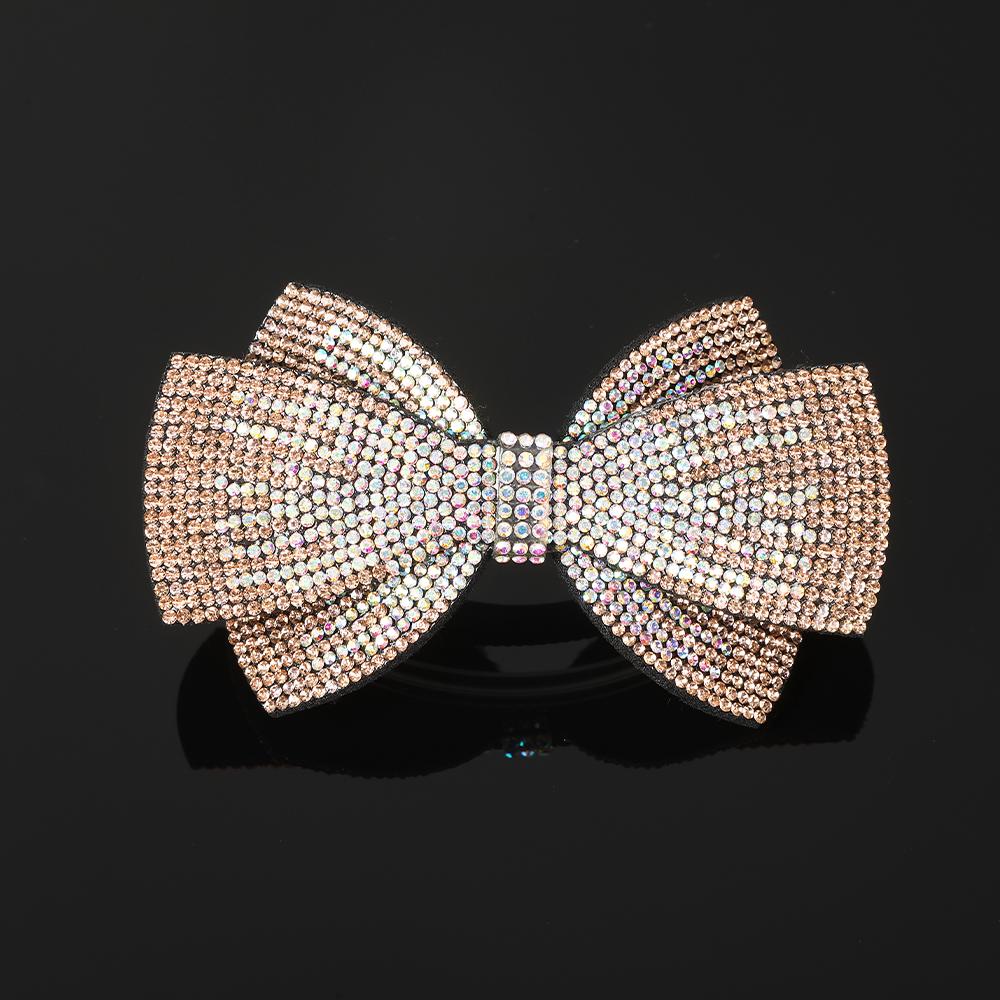 Víceúčelová sponka do vlasů s dvojitou mašlí z kamínků, pružinová spona, pohádkové vrchní spony, sponka do vlasů na zadní stranu hlavy, barrettes, čelenka pro ženy, pokrývka hlavy