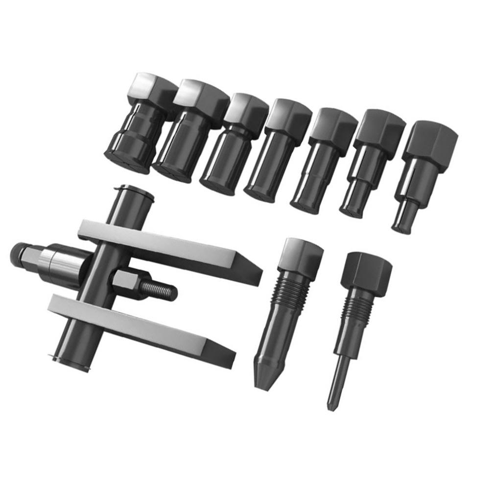 Jeu de 10 extracteurs de roulements avec mandrins de 8-25 mm pour moto, voiture, roulements aveugles industriels, outils revêtus antirouille