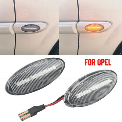 Pair Dynamic Turn Signal Repeater Lamp Indicator LED Side Marker Light For Opel Vauxhall Vectra B MK1 1995 1996 1997 1998-2002