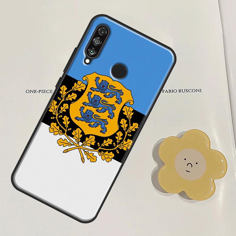 

Estonia Coat of Arms Emblem For Huawei Nova 11 9 10 SE Y60 Y70 Y90 Y61 Y91 Nova 3i 7i 8i 11i P20 P40 Lite P30 Pro Case Huawei Nova Y60