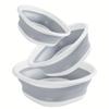 Folding Wash Basin Plastic Wash Basin Tub Lightweight Collapsible Basin Multi-purpose Washbasin for Bathroom Kitchen BXLP01
