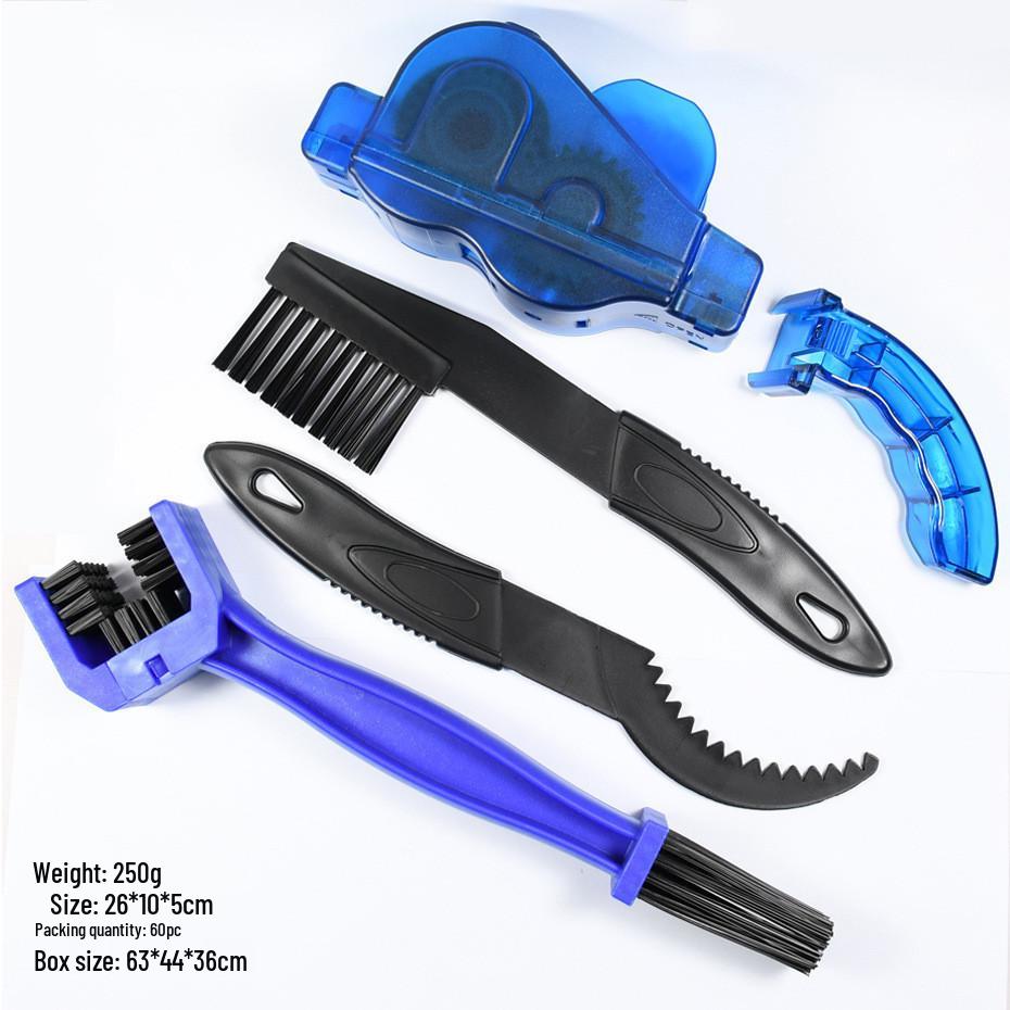 Portable Mountain Bike Chain Cleaner & Maintenance Brush Kit