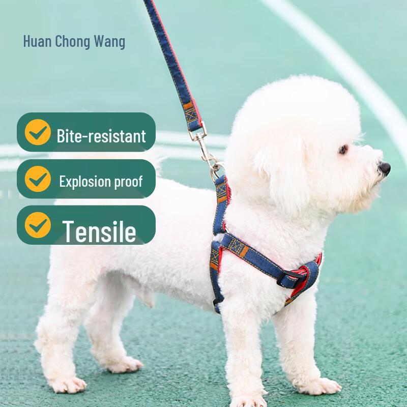 Reflective Adjustable Dog Harness and Leash Set
