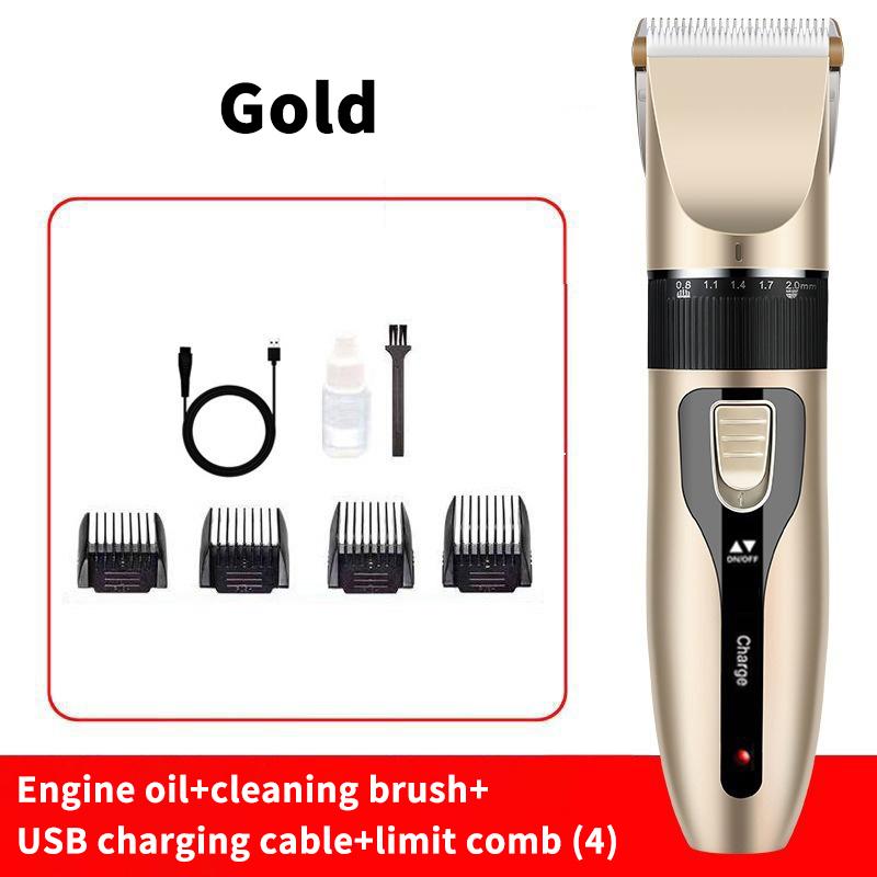 Rechargeable Cordless Hair Clipper IPX6 Waterproof Washable Hair Trimmer with Guide Combs for Home Personal Grooming Use