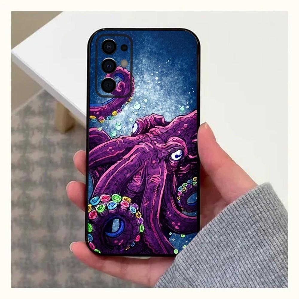 

Octopus Phone Case For Samsung S24,S21,S22,S23,S30,Ultra,S20,Plus,Fe,Lite,Note,10,9,5G Black Soft Cover Samsung S24