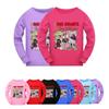 5096 Kids Girls Christmas New Year Rumi Zoey Mira Super Star Print Long Sleeves T-Shirt