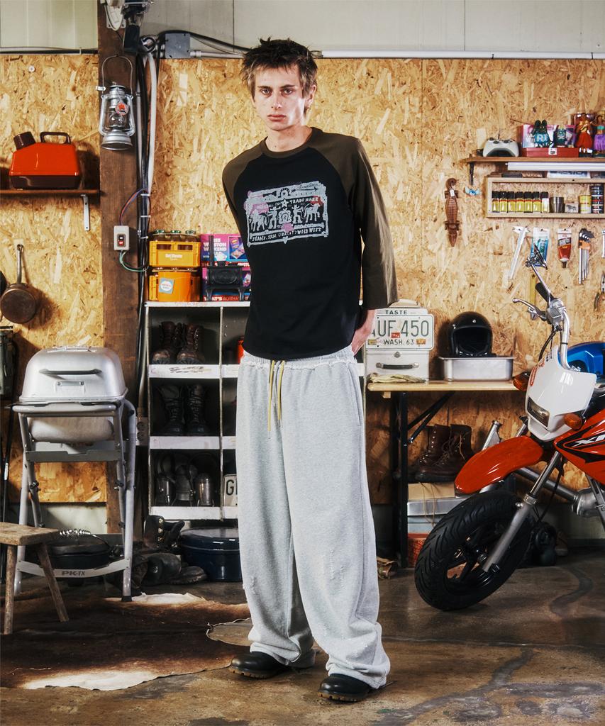 The Vinyl House Damaged Sweat Pants Gray