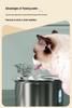 Smart Stainless Steel Pet Water Fountain with Light & Automatic Filtration for Cats