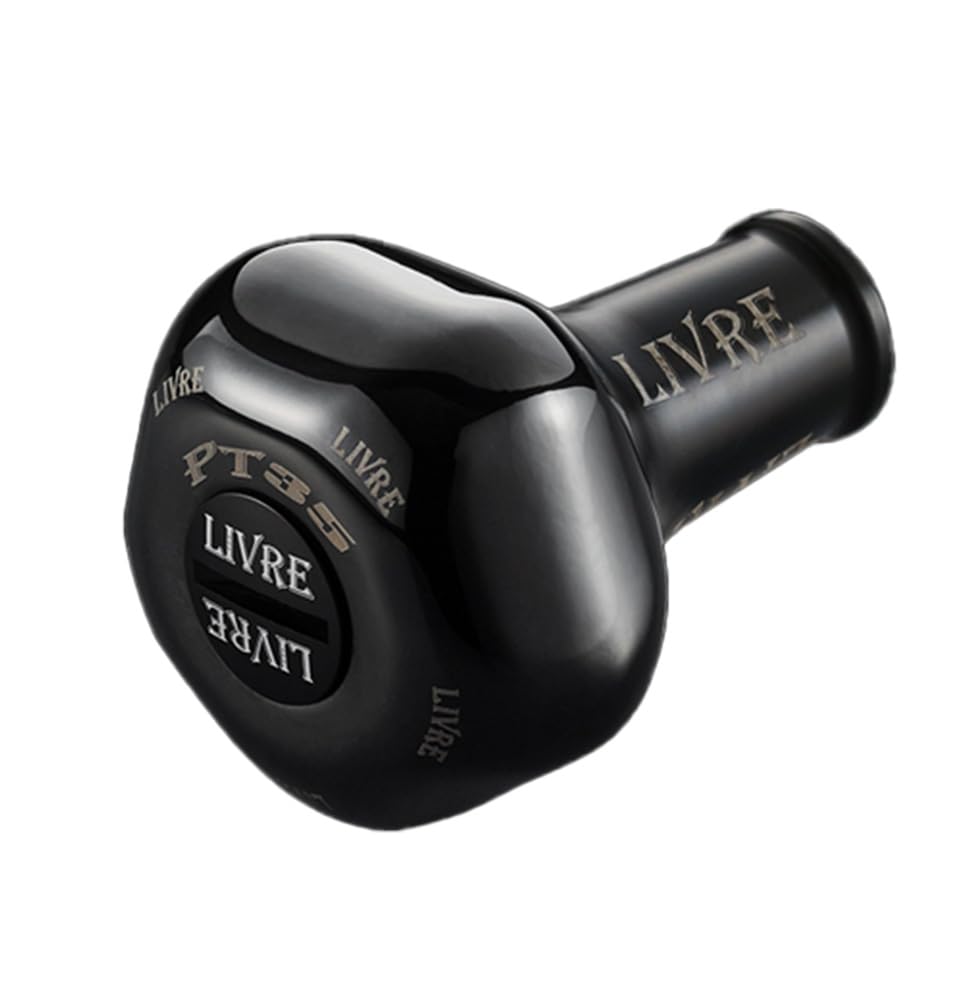 LIVRE 11510 PT35 B Series Custom Titanium Knob for Shimano & Daiwa, Single Unit, All Black, PT35KB-1
