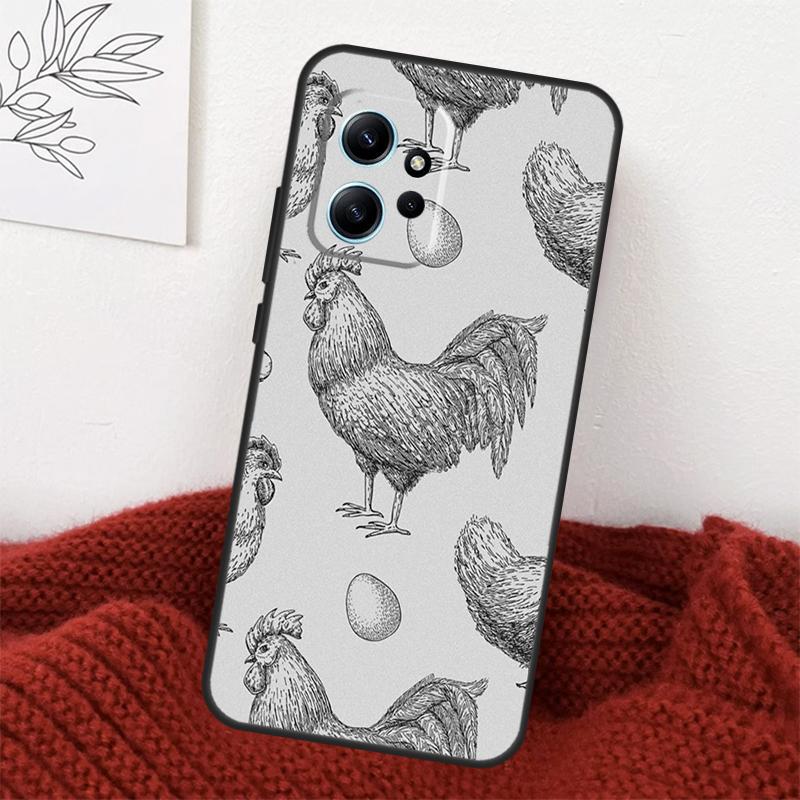 Chicken Pattern Case For Xiaomi Redmi Note 13 10 11 12 14 15 Pro Plus Cover For Redmi 15 15C 14C 10C 12C 13C