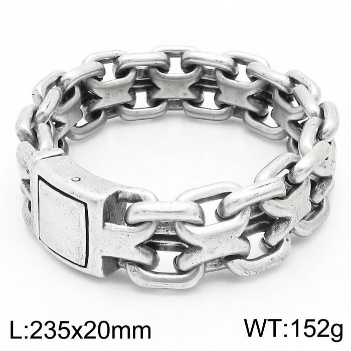 Stainless Steel Heavy Double Zero Chain Bracelet for Men 20MM Retro Strong Man Gold Color Rock Necklace Thick Jewelry Gift