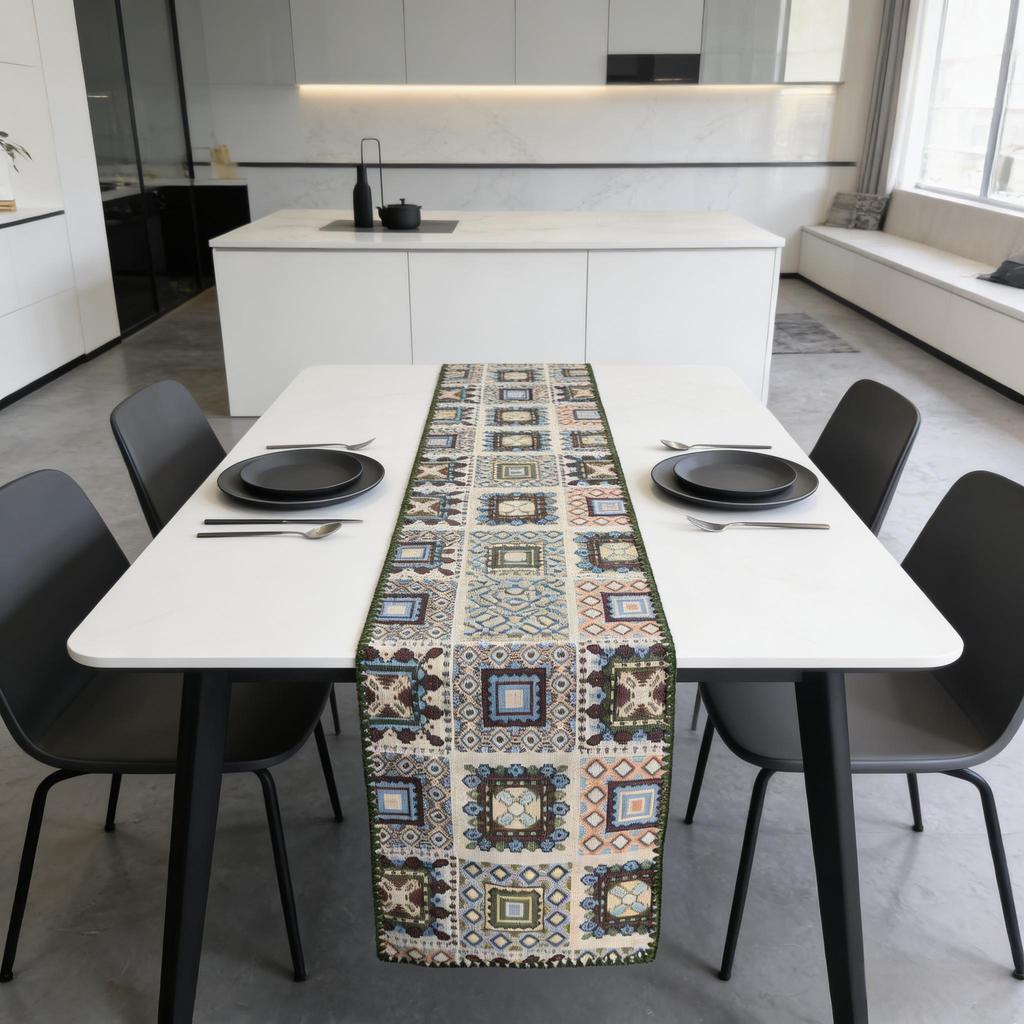Dining Table, TV Cabinet and Center Table Simple Nordic Cotton Linen Daily Use Decorative Table Runner