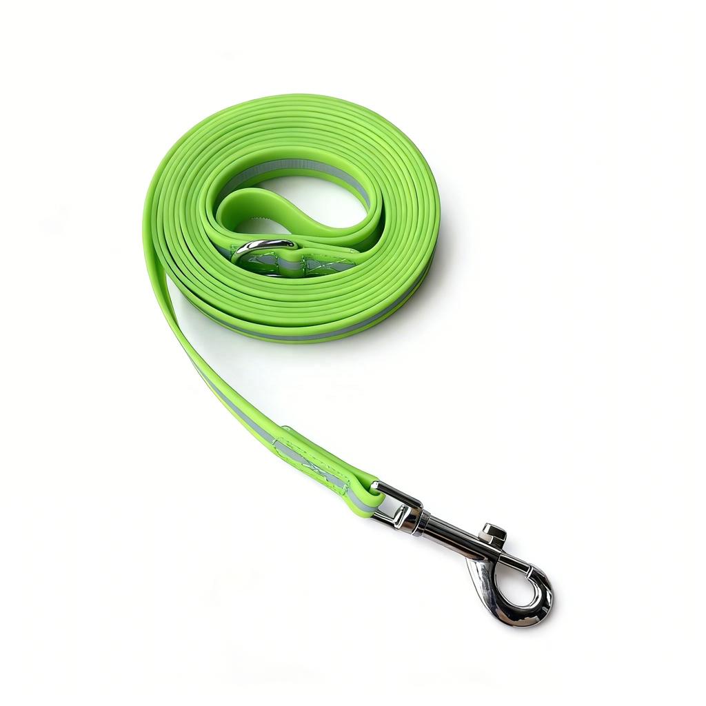 2.0M 3.0M Odor-resistant Anti-microbial Reflective PVC Dog Training Leash Fluorescent Glow in Dark
