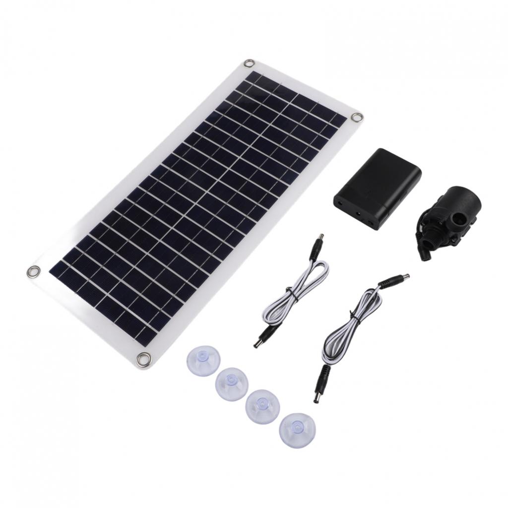 800l/h DC 12V Brushless Solar Water Pump 20W Solar Panel Pump Fish Pond Garden