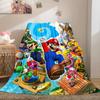 Mario Bros Soft Flannel Blanket Lightweight Cozy Microfiber Blanket for Couch Bed LXR95