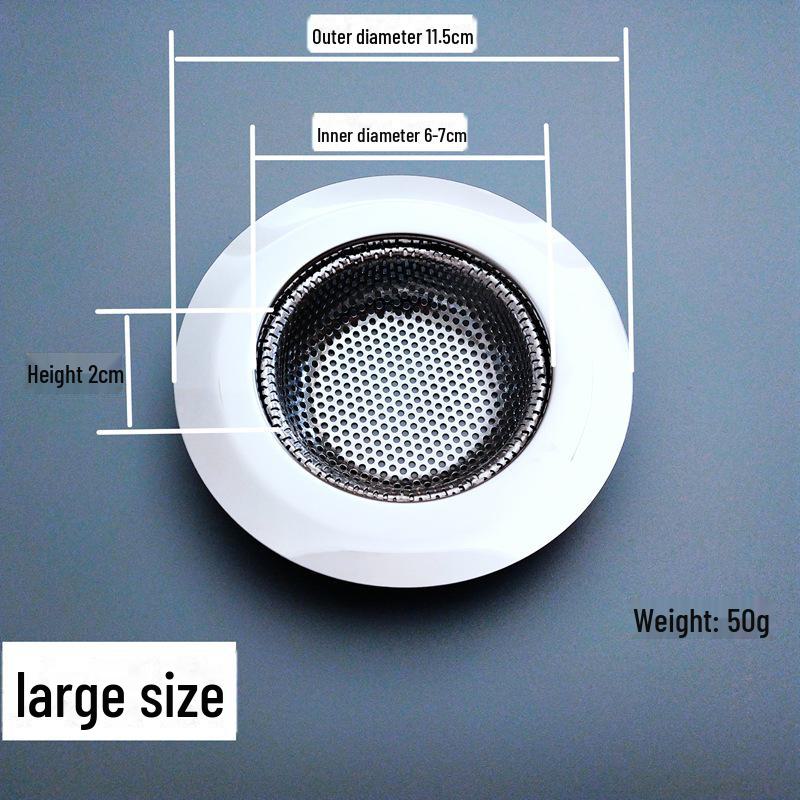 Filtru de păr pentru chiuvetă și cadă din oțel inoxidabil pentru bucătărie și baie